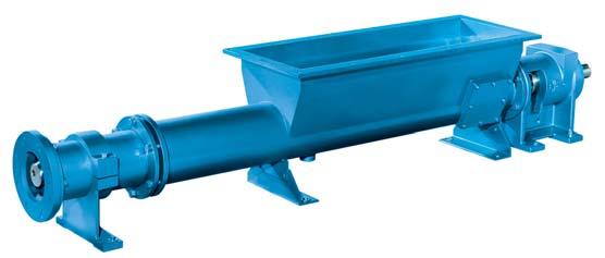 elastomers to match your application Moyno 2000 CC Pump Close-coupled design saves floor space Utilizes