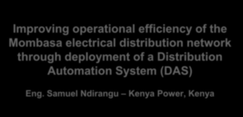 Improving operational efficiency of the