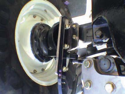 2 Maximum front tire overall diameter of 59.8 Adjust steering stop of each tire.