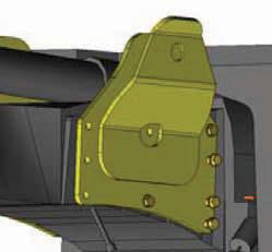 Weight bracket can be left in place with or without dozer, but all suitcase weights are to be