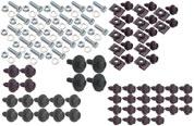 Also available are individual components so you can add to your kit as necessary. X9858 complete 29 piece kit... 49.99 kit X9859 individual clecos 1/8"... 1.49 ea X9860 individual clecos 3/16"... 1.49 ea X9862 side grip fastener clmps 3/4" x 1" 4.