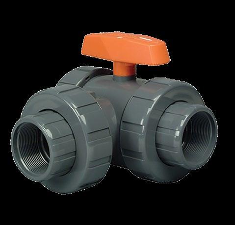 LA SERIES LATERAL TREE-WAY TRUE UNION BALL VALVES LA SERIES LATERAL TREE-WAY TRUE UNION BALL VALVES 1/2 TO 6 PV AND PV 1/2 TO 6 PV AND PV KEY FEATURES PV and PV PTFE Seats FPM or EPDM O-Rings AYWARD