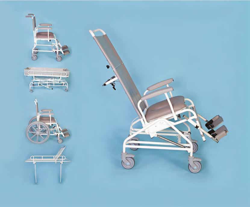 Shower Chairs, Stretchers and Trolleys