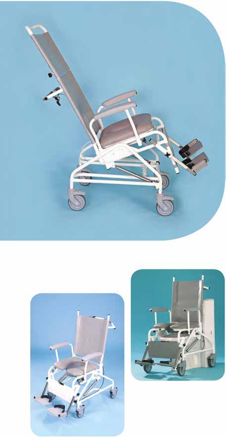 Reclining Freeway T80 Reclining Shower Chair The Freeway T80 is highly versatile and the reclined position has significant advantages for a wide range of conditions, increasing comfort and relieving