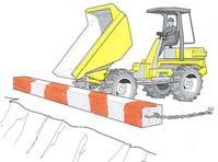 Stop Blocks provide a physical barrier to help prevent the dumper rolling into the trench when tipping.