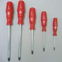 100 200 2 125 230 44702 Screwdrivers 45101010 Set of 5 screwdrivers for PHILLIPS head Standard serie - IN 5262 Cross slot ø