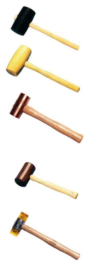 Mallets Hammers 38901 Rubber mallets with ash handle Nr.
