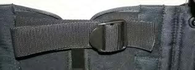 Velcro cross-straps Figure 37: Step 10 threading in the belt 18.