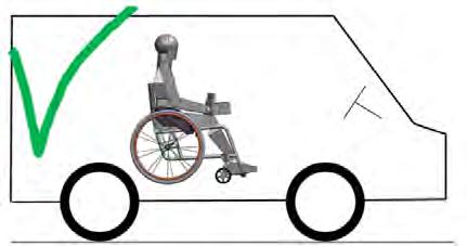 vehicle Both rear belts (retractors) must be arranged symmetrically and anchored horizontally to the vehicle floor