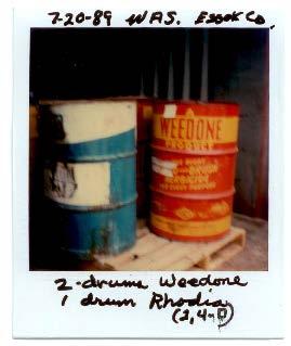 Past Experiences with RCRA Herbicides County purchased herbicides for