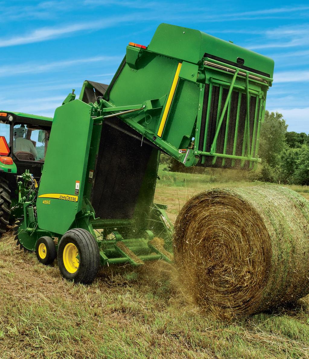 Round Balers 449, 459, 459E, 469, 559, and 569 New 459E: Economy Meets Productivity Whether farming is your second job or you re a small-scale livestock producer, you ll get the perfect combination