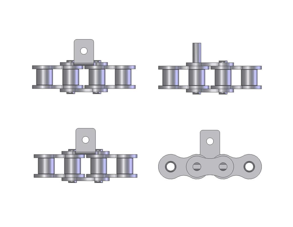 ANSI Special Attachments In addition to providing standard attachment chain, Tsubaki of Canada can modify existing attachments to match your requirements.