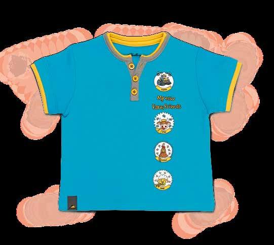 14 BABIES AND CHILDREN [01] 01 BABY T-SHIRT Baby t-shirt with button border (3-button),