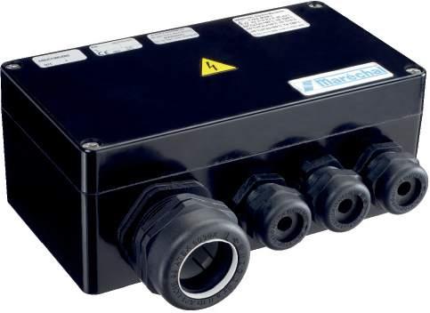 MXBJ SPECIFICATION Junction boxes IP66 for hazardous areas (ATEX). CONDUCTORS CROSS-SECTION : NUMBER OF TERMINALS / In MAX (A) 1.5 mm 2 2.