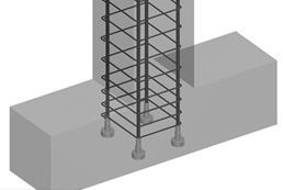 length of the rebar and reduces the congestion inside the concrete element. Requires longer lengths of anchorage, which increases rebar congestion. Eliminates the hooks.