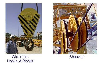 To ensure repairs are not compromised by sub-standard parts critical crane components are clearly identified.