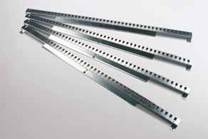 VERTICAL RAILS WTPR - P Manufactured from 1.5 mm thick sendzimir sheet steel. Includes 4 pieces with mounting accessories.
