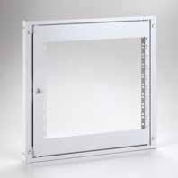 CR Mounting plate Rack 19 RACK FRAME STTR Rack door and frame manufactured from sheet steel. Maximum depth of the equipment = 230mm PAINT FINISH ETA standard epoxy polyester powder coating.