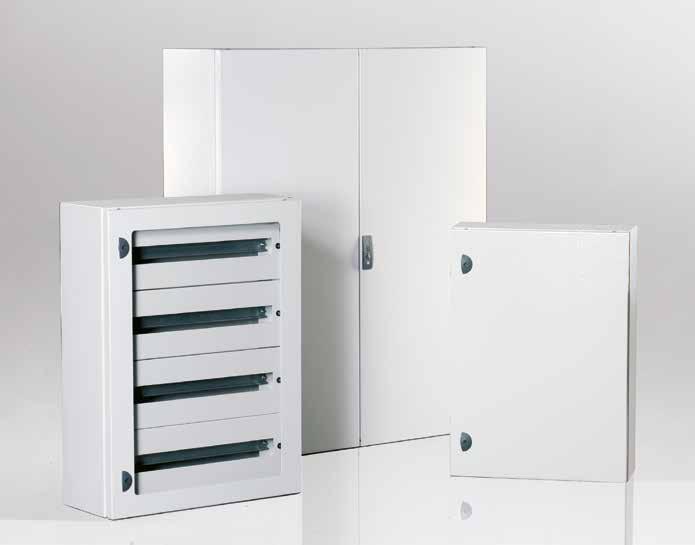 Boxes ST and SD BOXES FEATURES 1 Wide range of dimensions: over 40 enclosures with plain door,19 models with glazed door, enclosures with single plain door, double door with rod locking system and