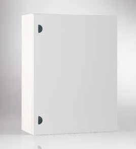 ST SINGLE DOOR BOXES RoHS COMPLIANT Enclosure and door manufactured from 1.5 mm thick sheet steel. Mounting plate manufactured from 2.5 mm thick sendzimir sheet steel.