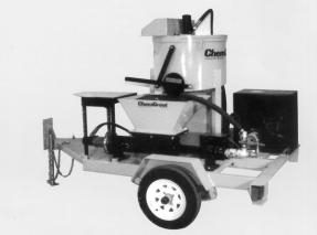 One operator system with a 45-gallon (170 liter) mixing tank, large holding hopper and centrally-located controls