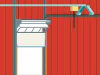 WHY A COMPACT DOOR Because complex constructions for cranes are not required! Installing a crane?
