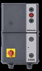 Only from Hörmann European patent As standard for WA 300 S4 Optional releases Soft start and soft stop for gentle and quiet door travel Power limit in Open / Close directions Integrated control with