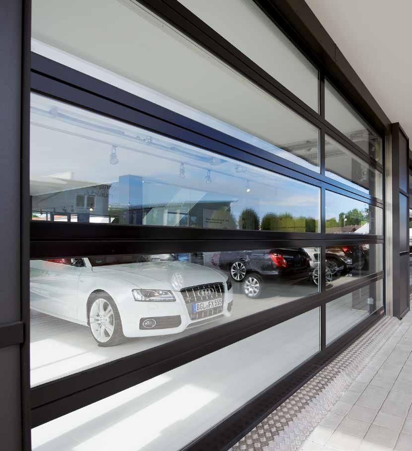 ALR F42 Glazing, ALR 67 Thermo Glazing Aluminium doors with large glazing Car showrooms Thanks to