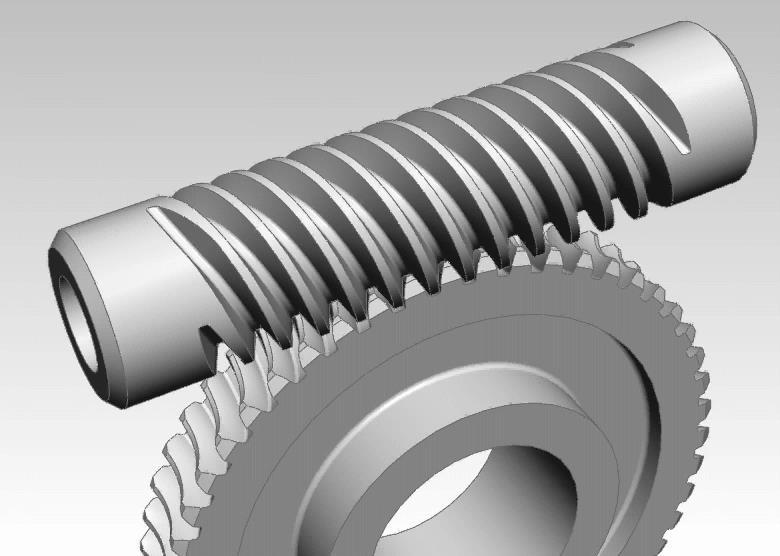 3) Worm and worm gear Consists of a screw