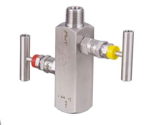 2V REMOTE MOUNT PMT 2 valve manifolds Pipe to pipe valves are designed in such a manner, which helps in connecting system impulse line & transmitters.