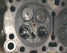 Piston to valve contact in all cylinders If the piston to valve contact failure is caused by a camshaft timing issue then evidence of valve contact