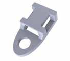 CABLE MOUNTS Screw Mount Cable Tie Holder FTH-34/FTH-35 Natural UL94 V-2 Nylon 6/6, RMS-01