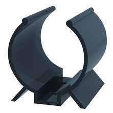 TWIST TIES AND CABLE CLIPS Screw Mount Component Clip V/VM Black Legs prevent shifting and tipping Mounts securely with screws or rivets Holds parts firmly VM series have smooth edges which protect