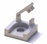 6 SMWSLT-1-19 1000 Micro Wire Saddle Locking Top on Base MWSLTB Natural UL94 V0 Nylon, 6/6, RMS-19 SEE TABLE FOR TAPE
