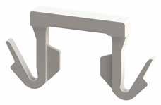 SCREW, ADHESIVE & FLAT CABLE MOUNTS Flat Cable Clamp with Adhesive Base TFCM Natural; Nylon 6/6, RMS-74;