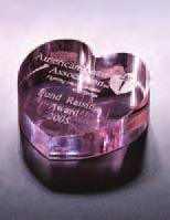 00, 10 $70.50, 25 $66.00 JG 163 Glass Flame Award 11 3/4" Ht.