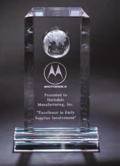 Optical Cut Crystal Awards All Crystal Awards are delivered in Deluxe gift