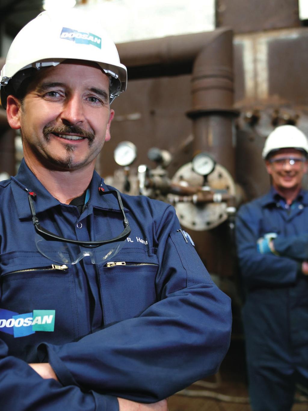 We Are Doosan. Respected Name, Strong Ties, Reliable Products. Doosan, founded in 1896, has evolved into is a multifaceted corporation employing more than 38,000 people in 33 different countries.