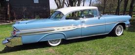 Classifieds ~ Parts For Sale ~ ~ Pontiacs For Sale ~ 1957 Starchief: Fontaine blue/kenya Ivory, 347 CI, 3-2 carb, 4 sp. A.T.