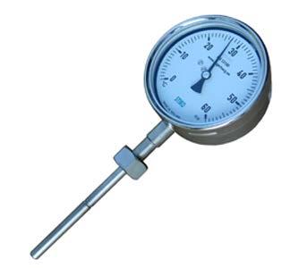 Exhaust Gas Pyrometers Rigid stem type - 300mm x 12mm long stem 1/2"BSP or 3/4"BSP Fitting Silicone oil filled Range: 50-650'C Image for illustration purposes