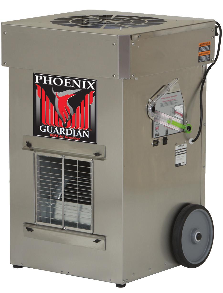 4201 Lien Rd Madison, WI 53704 Owner s Manual Phoenix Guardian HEPA System Installation, Operation & Service Instructions Read and Save These Instructions The Phoenix Guardian HEPA System remains the