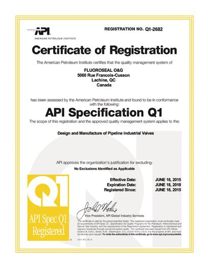 CERTIFICATIONS QUALITY