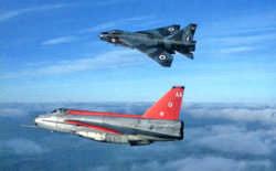 English Electric Lightning From Wikipedia, the free encyclopedia Jump to: navigation, search English Electric Lightning Lightning XS897 of RAF 5 Squadron breaks over Lightning XR770 on one of the
