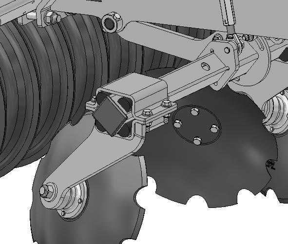 When the lower link arms are aligned fit the lower link pins and the lynch pins. 3. Fit the tractor toplink between the tractor and the machine. 4. Raise the machine using the tractor link arms.