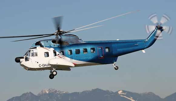 Sikorsky S-61 Type I Helicopter Bell 205 A++ Type II Helicopter 154 mph 125 mph 1,000 360 plus 324/bucket Sikorsky Aircraft Corp Pilot and Co-pilot Sikorsky S-61 This aircraft is used primarily for