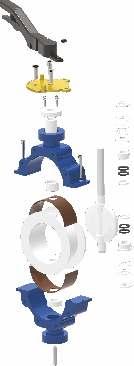 LINED BUTTERFLY VALVES LEVER OPERATED FULL LUG PART EXPLODED VIEW DESCRIPTION NO. MATERIAL LIST MATERIAL OF CONSTRUCTION QTY.