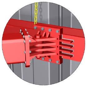 When using this end detail MGF recommend that restraining chains are used to lash the waler and strut together at each end to prevent the strut