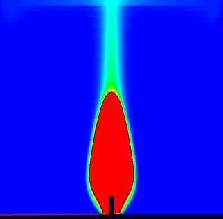 Simulations for a fuel rich (φ = 2.