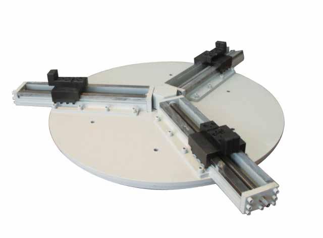 100,- The jaw chuck of this series fit without modifications to the JAVAC rotary tables with three and six grooves.
