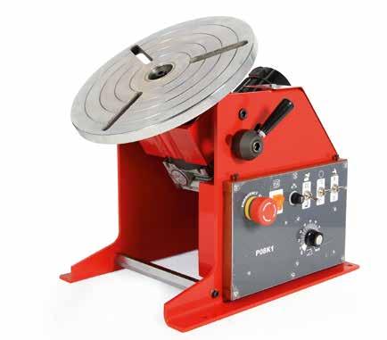 ECO-Line Positioners Welding Positioner PRO 08 Features The turntable PRO 08 has a precise drive unit with faceplate that is mounted on a stable floor stand.